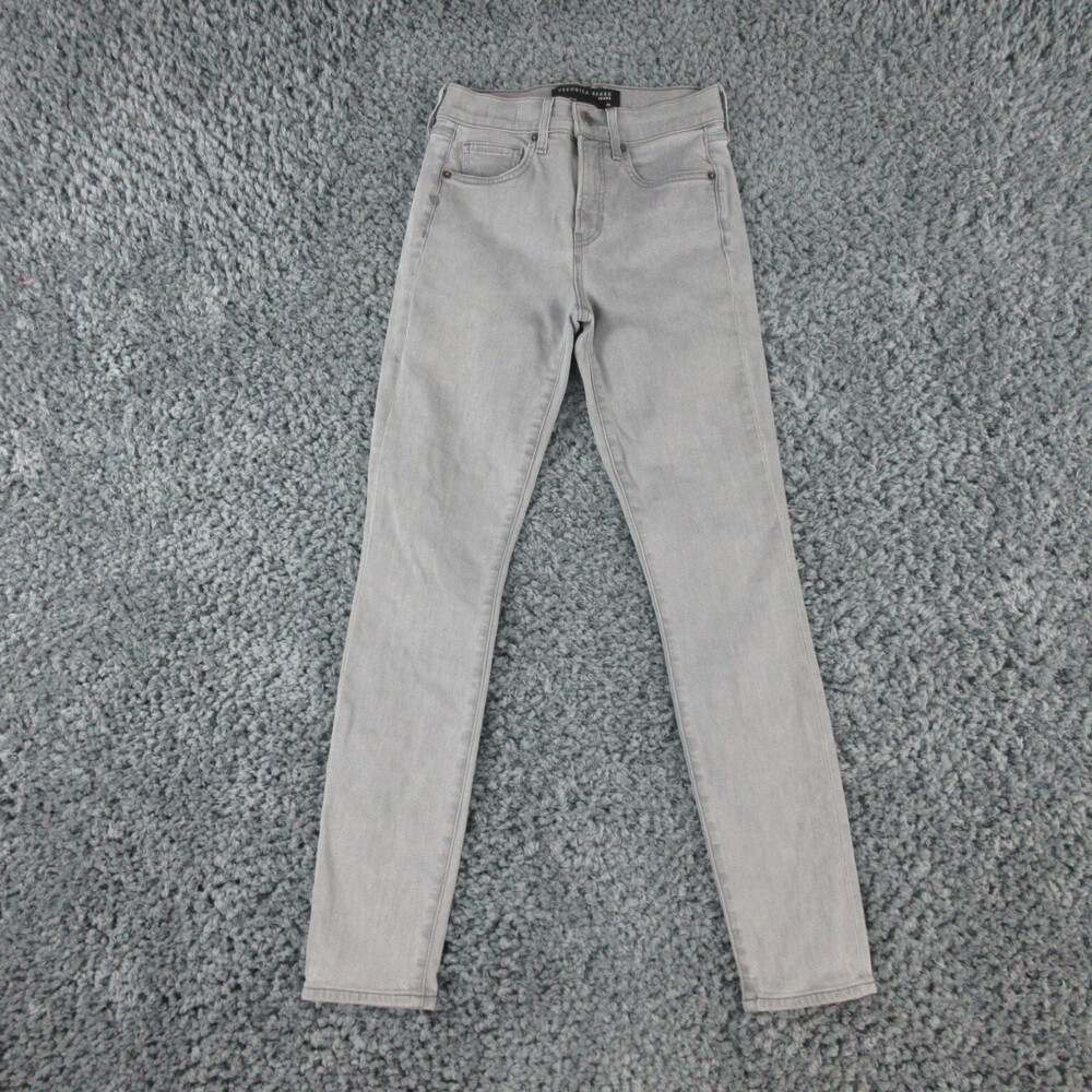 Veronica Beard Jeans Womens 25 Gray Denim Debbie Skinny High Rise 25x28.5*
